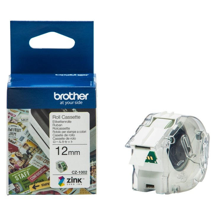 Brother CZ-1002 12mm x 5m Full Colour Continuous Label Roll