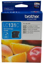 view Brother LC131C Cyan Ink Cartridge