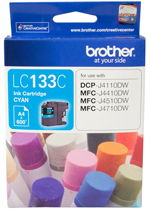 view Brother LC133C Cyan Ink Cartridge