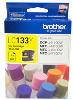 view Brother LC133Y Yellow Ink Cartridge