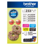 Brother LC233 Photo Value Pack - Black, Cyan, Magenta & Yellow + 40 Sheets of 4x6 Photo Paper!