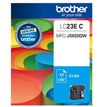 view Brother LC23EC Cyan Super High Yield Ink Cartridge