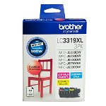 Brother LC3319XL Colour High Yield Ink Cartridge Value Pack - Cyan, Magenta & Yellow