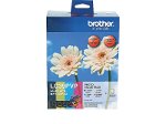 Brother LC39PVP Photo Value Pack - Black, Cyan, Magenta & Yellow + 40 Sheets of 4x6 Photo Paper!