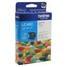 view Brother LC40C Cyan Ink Cartridge