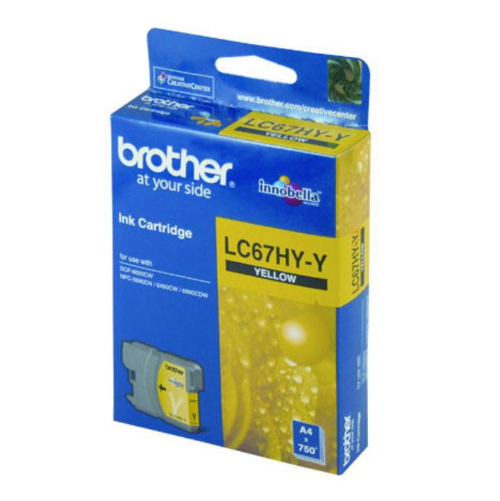 Brother LC67HYY Yellow High Yield Ink Cartridge