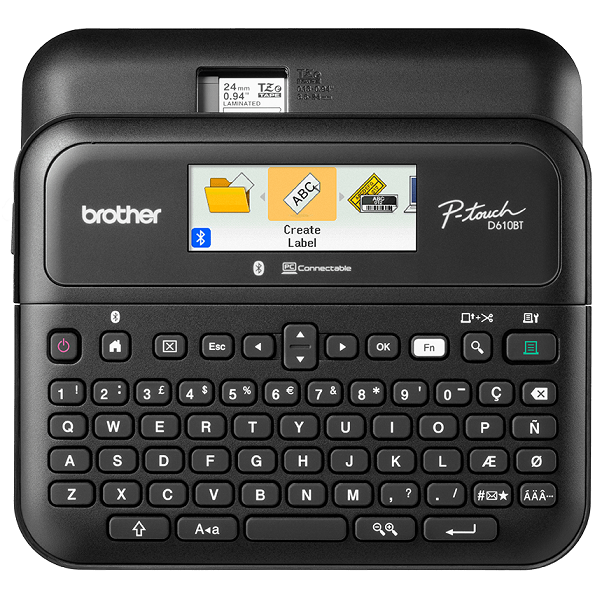 Brother PTD610BT P-Touch Desktop Wireless Thermal Transfer Label Printer + 4 Year Warranty Offer!