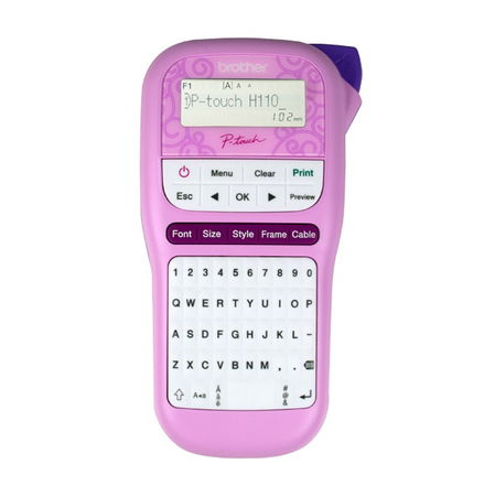 Brother P-Touch PTH110 Durable Label Printer - Pink