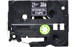 Brother P-Touch STE-141 18mm Black Stencil Label Tape