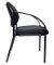Buro Essense 4 Legged Guest Chair with Arms - Black