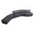 Buro Konfurb Arco Curved Ottoman Chair - Graphite