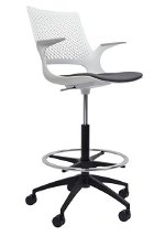 Buro Konfurb Harmony Drafting Chair - Light Grey