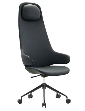 Buro Konfurb Orbit High Back 5 Star Swivel Chair - Black