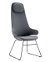 Buro Konfurb Orbit High Back Sled Chair - Charcoal