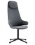 Buro Konfurb Orbit High Back Swivel Pedestal Chair - Charcoal
