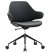 Buro Konfurb Orbit Mid Back 5 Star Swivel Chair - Black