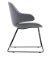 Buro Konfurb Orbit Mid Back Sled Chair - Charcoal