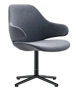 Buro Konfurb Orbit Mid Back Swivel Pedestal Chair - Charcoal