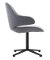 Buro Konfurb Orbit Mid Back Swivel Pedestal Chair - Charcoal