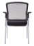 Buro Lindis 4 Leg Mesh Guest Chair with Arms - Black