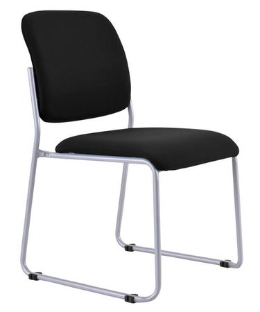 Buro Mario Sled Base Guest Chair - Black