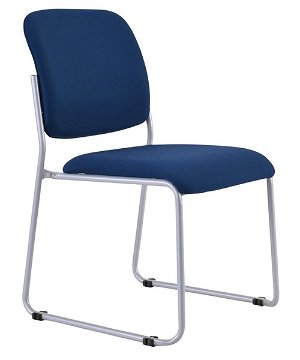 Buro Mario Sled Base Guest Chair - Dark Blue