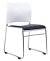 Buro Maxim Sled Base Guest Chair with Chrome Frame - White