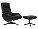 Buro Maya Recliner Chair with Footrest - Black
