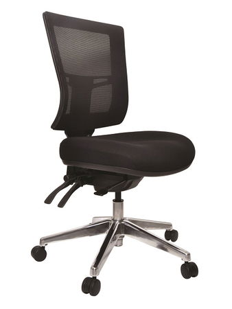 Buro Metro II 24/7 Aluminum Base Chair - Black