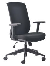 view Buro Mondo Gene Fabric Back Chair - Black
