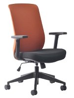 Buro Mondo Gene Fabric Back Chair - Orange