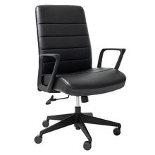 view Buro Mondo Plato Bonded Leather Chair - Black