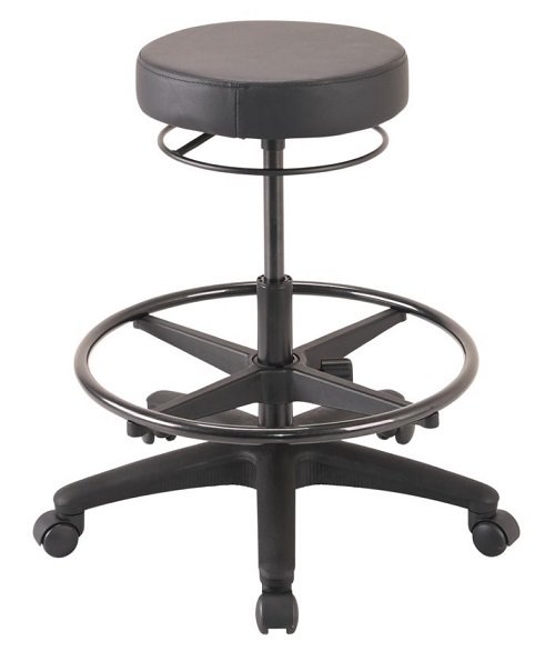 Buro Revo Architectural Vinyl Stool Chair - Black