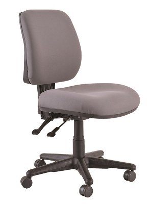 Buro Roma 2 Lever Mid Back Chair - Charcoal