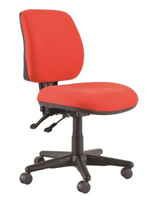 Buro Roma 2 Lever Mid Back Chair - Red