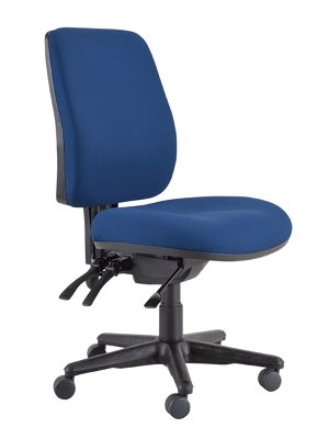 Buro Roma 3 Lever High Back Chair - Blue