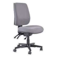 view Buro Roma 3 Lever High Back Chair - Charcoal