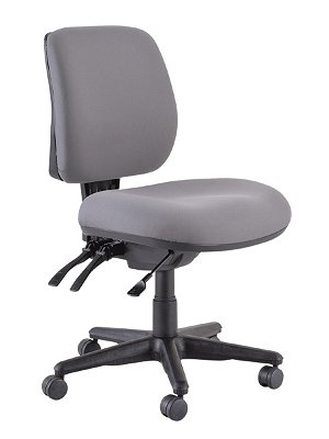 Buro Roma 3 Lever Mid Back Chair - Charcoal