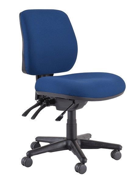 Buro Roma 3 Lever Mid Back Chair - Dark Blue