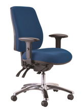 view Buro Roma 24/7 Executive High Back Chair - Blue