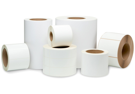 Calibor Thermal Direct 70mm x 40mm (1 Across) Permanent Single Label Roll - 500 Labels