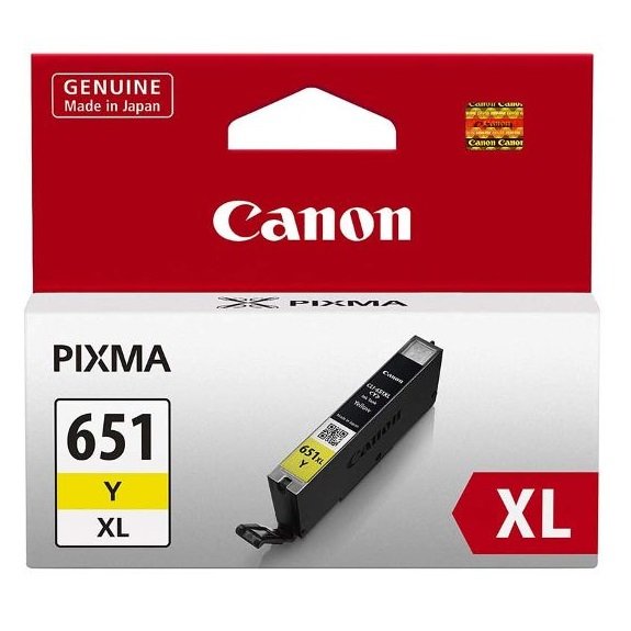 Canon CLI-651XLY Yellow High Yield Ink Cartridge