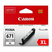 view Canon CLI-671XL Grey High Yield Ink Cartridge