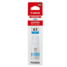 view Canon GI63C Cyan MegaTank 70ml Ink Bottle
