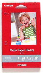 Canon GP-701 4x6 Glossy 102x152mm 200gsm Photo Paper - 50 Sheets