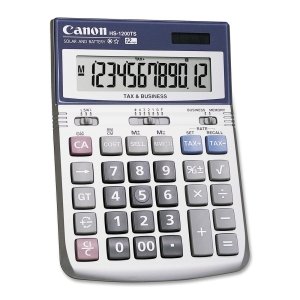 Canon HS1200TS 12 Digit Desktop Calculator with Tax Function