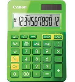 Canon LS-123K 12 Digit Mini Desktop Calculator - Green