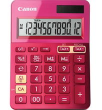 view Canon LS-123K 12 Digit Mini Desktop Calculator - Pink