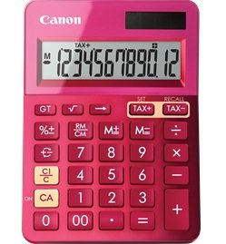 Canon LS-123K 12 Digit Mini Desktop Calculator - Pink