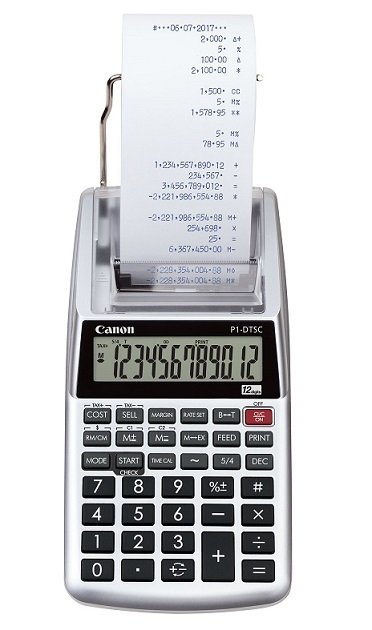 Canon P1-DTSC II Printing Calculator - Silver